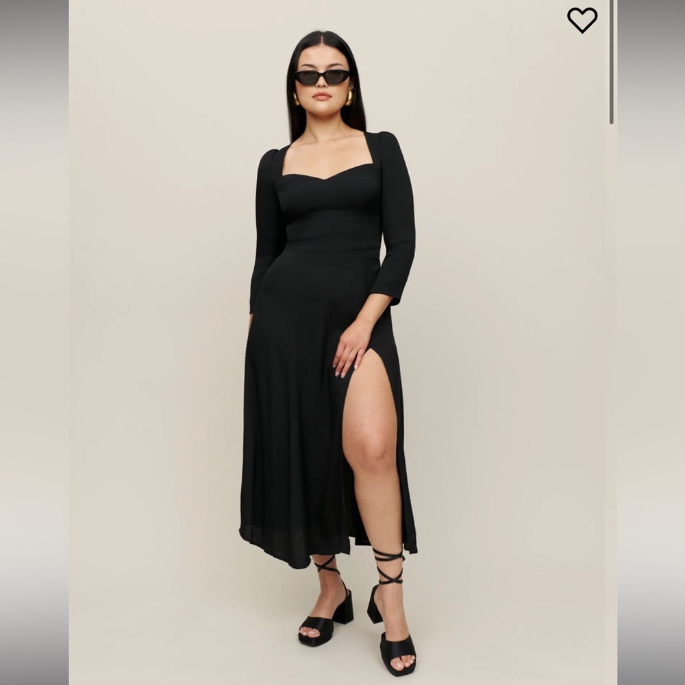 Reformation Mara Dress Black
